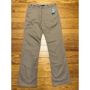 BKE Jake Straight Men's Khaki Pants 33x34 Buckle Regular Fit Stretch Coolmax